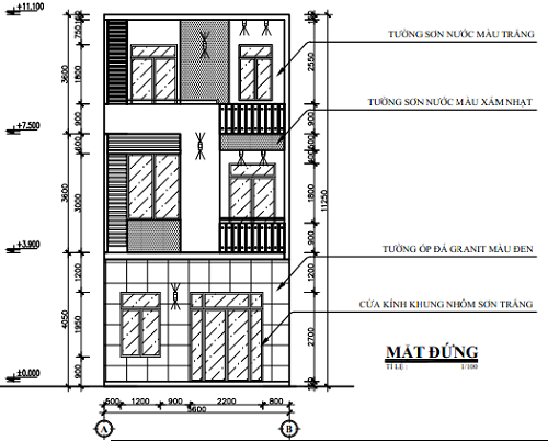 mặt tiền nhà phố hiện đại