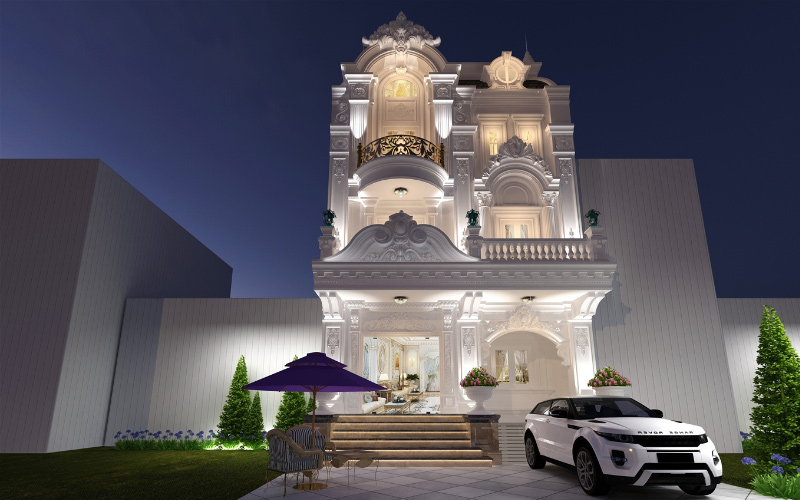 thiết kế biệt thự kiểu pháp