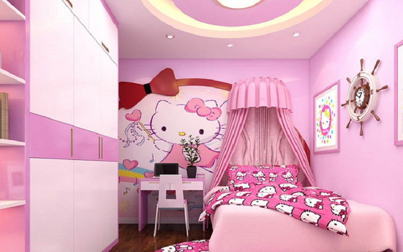 những cách thiết kế phòng ngủ cho bé gái