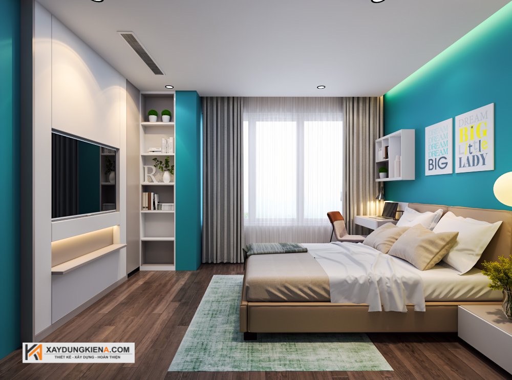 thiết kế nội thất căn hộ cao cấp phòng ngủ